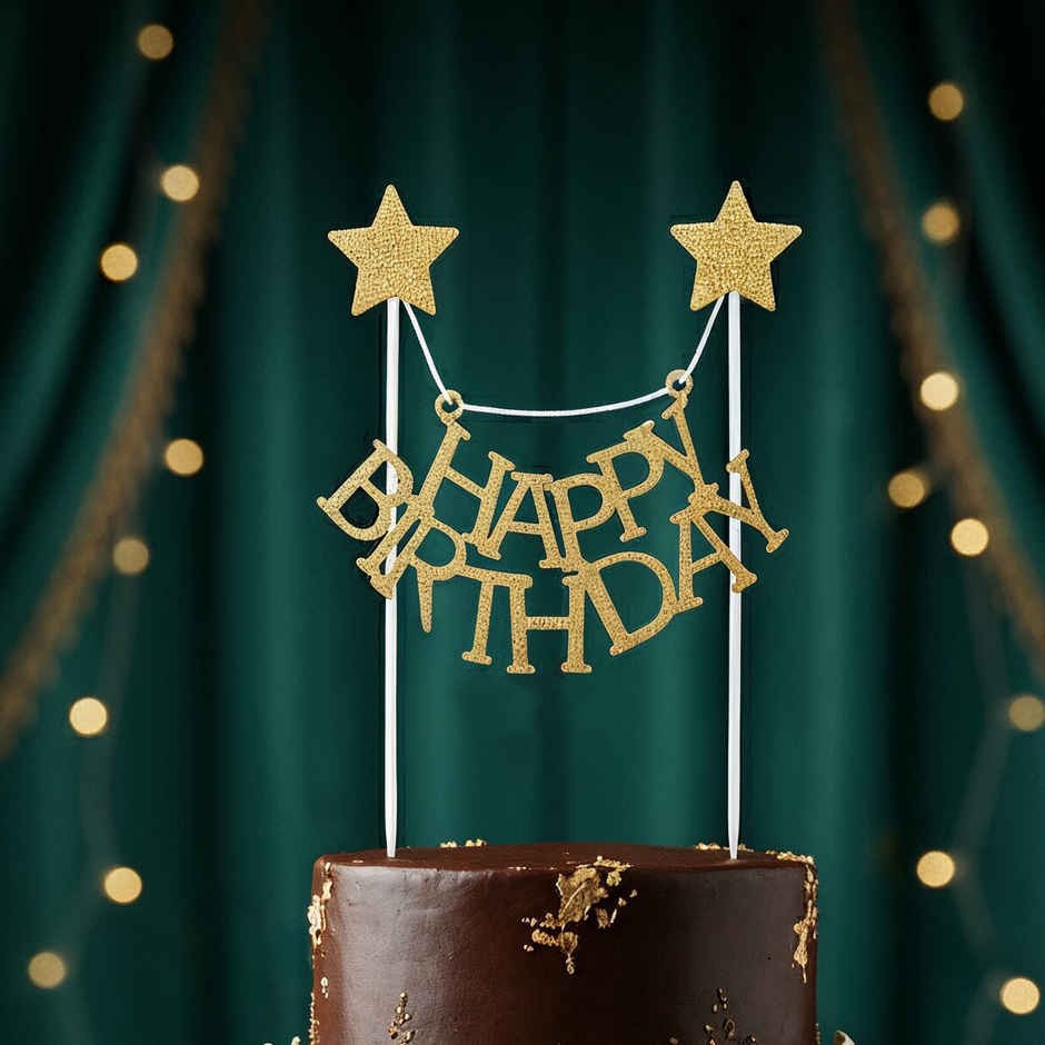 Happy Birthday Cake Topper | Cake Decor Accessory | Propcon