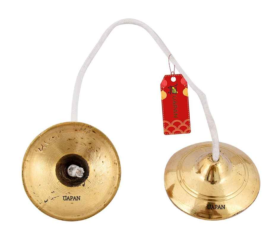 Uapan Brass Manjeera Hand Cymbal Pair 3 Inches
