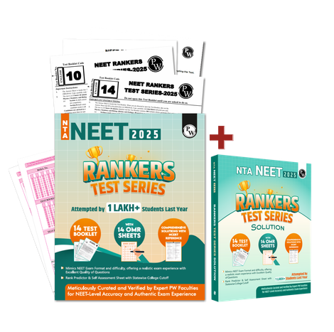 Physics Wallah NTA NEET Rankers Test Series 2025| OMR Sheet, Solution Booklet with NCERT References