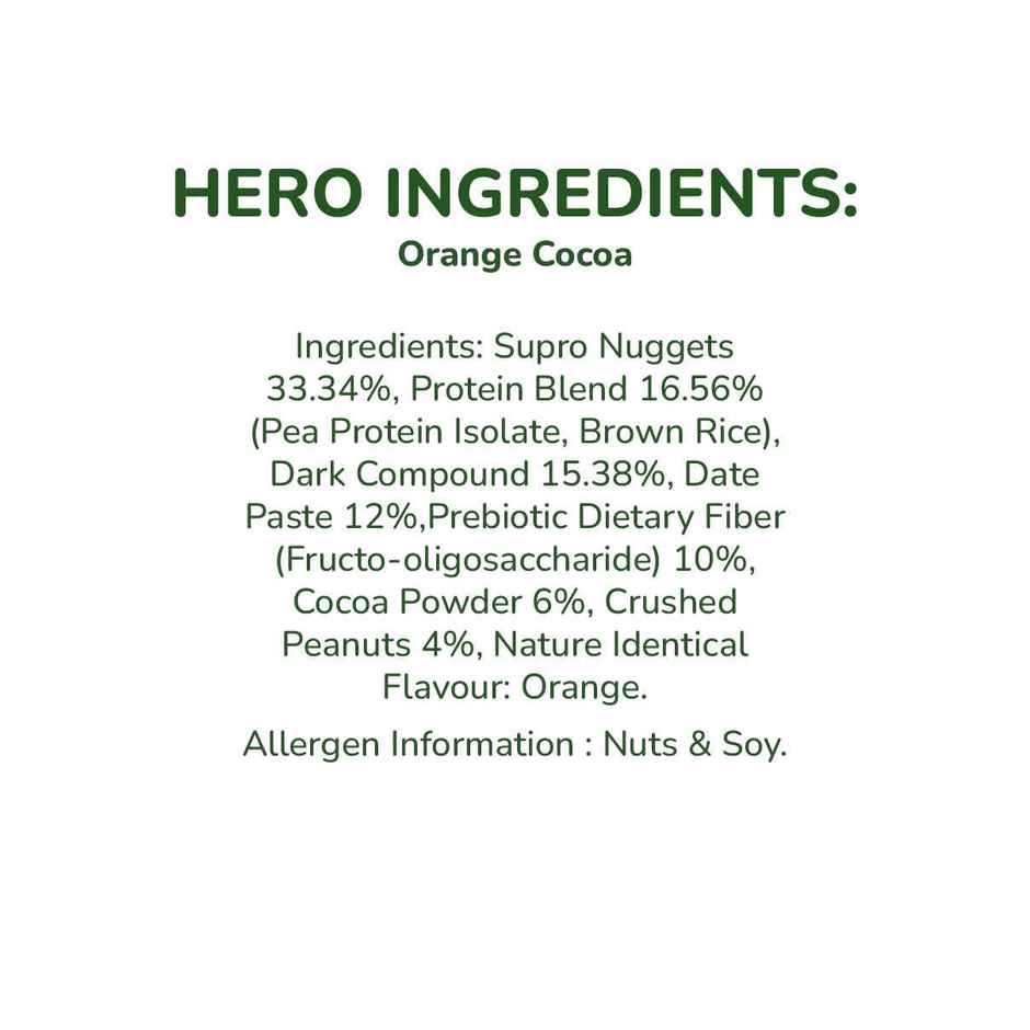 Chocolate Orange Protein Bar - No Refined Sugar (Pack of 6) | 15g Complete Protein | Upnourish
