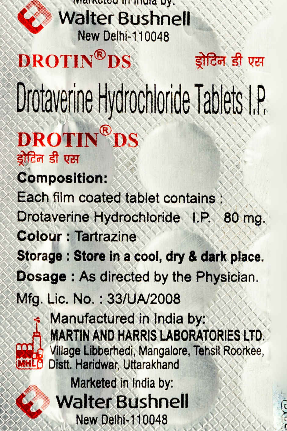 Drotin DS 80mg Tablet