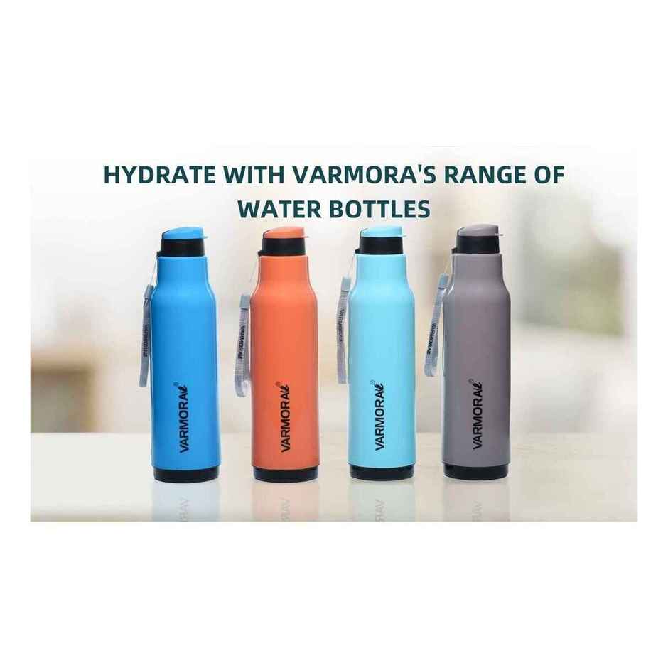 Varmora Plastic Sofia Insulated Water Bottle FDA Approved BPA-Free Hot & Cold | Blue