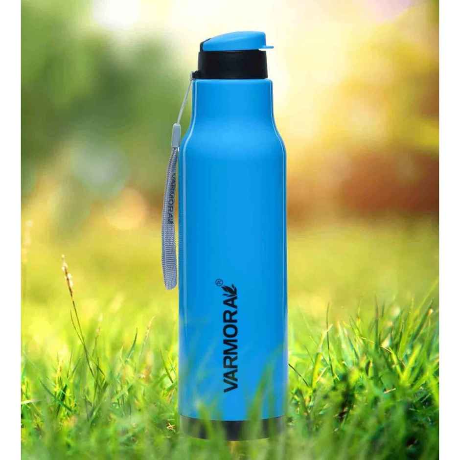 Varmora Plastic Sofia Insulated Water Bottle FDA Approved BPA-Free Hot & Cold | Blue