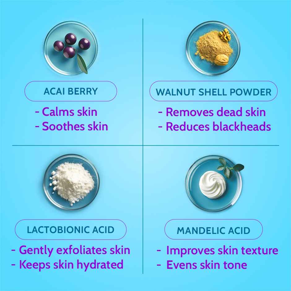 Chemist At Play Gentle Exfoliating Face Scrub - Removes Dead Skin & Blackheads