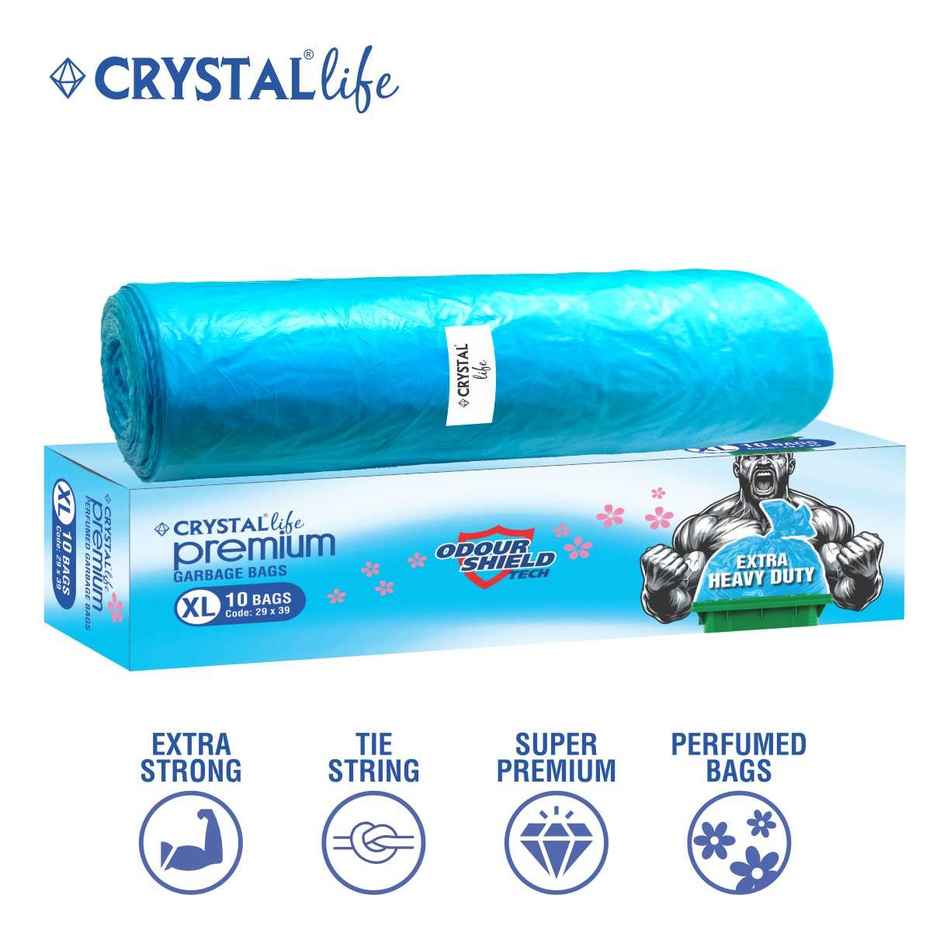 Crystal Life Premium Garbage Bag XL Blue