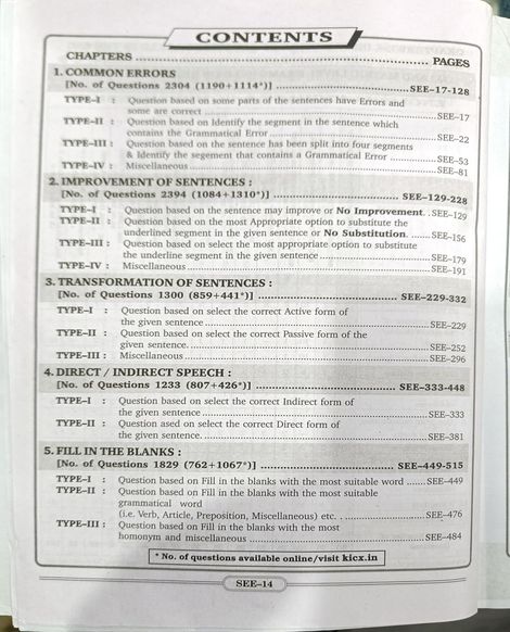 SSC TCS PYQs English Language Chapterwise & Typewise Solved Papers 16950+ Till - December 2023