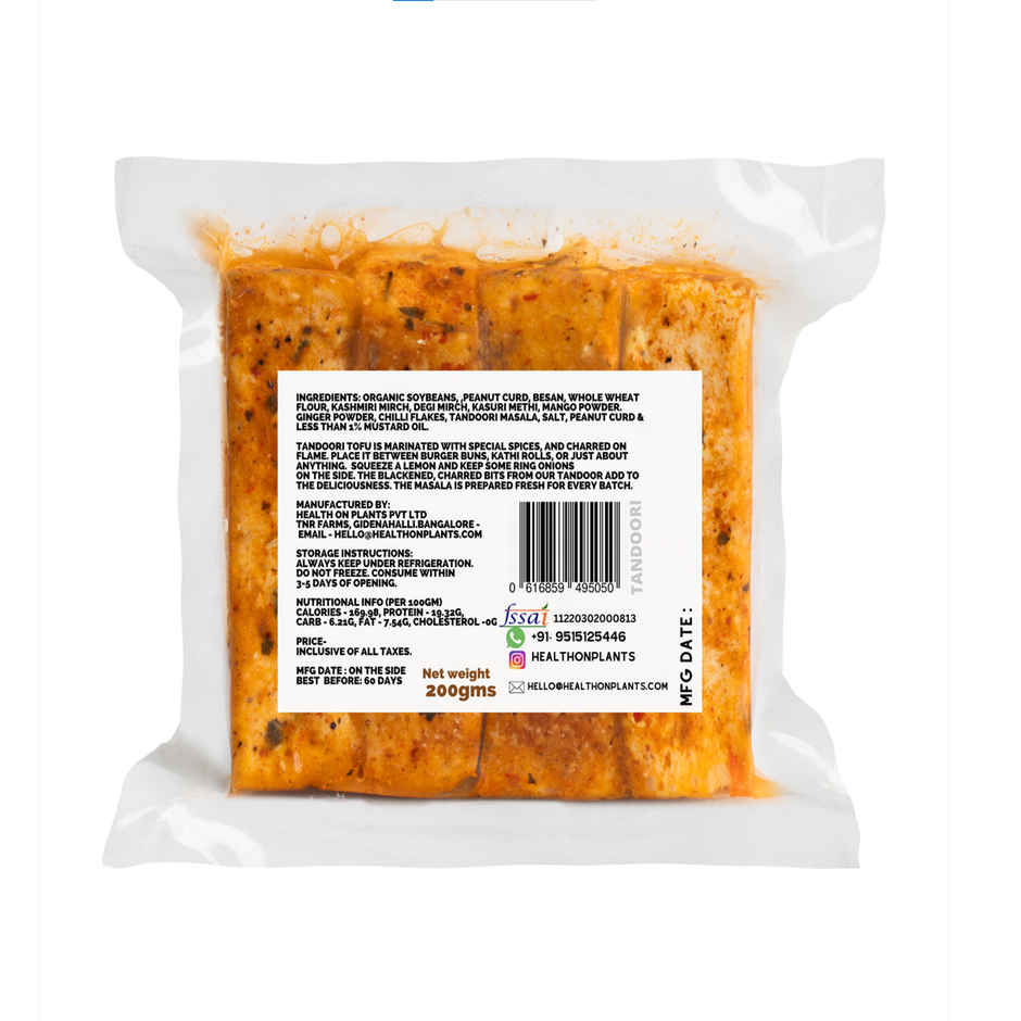 Health On Plants Tandoori Tofu