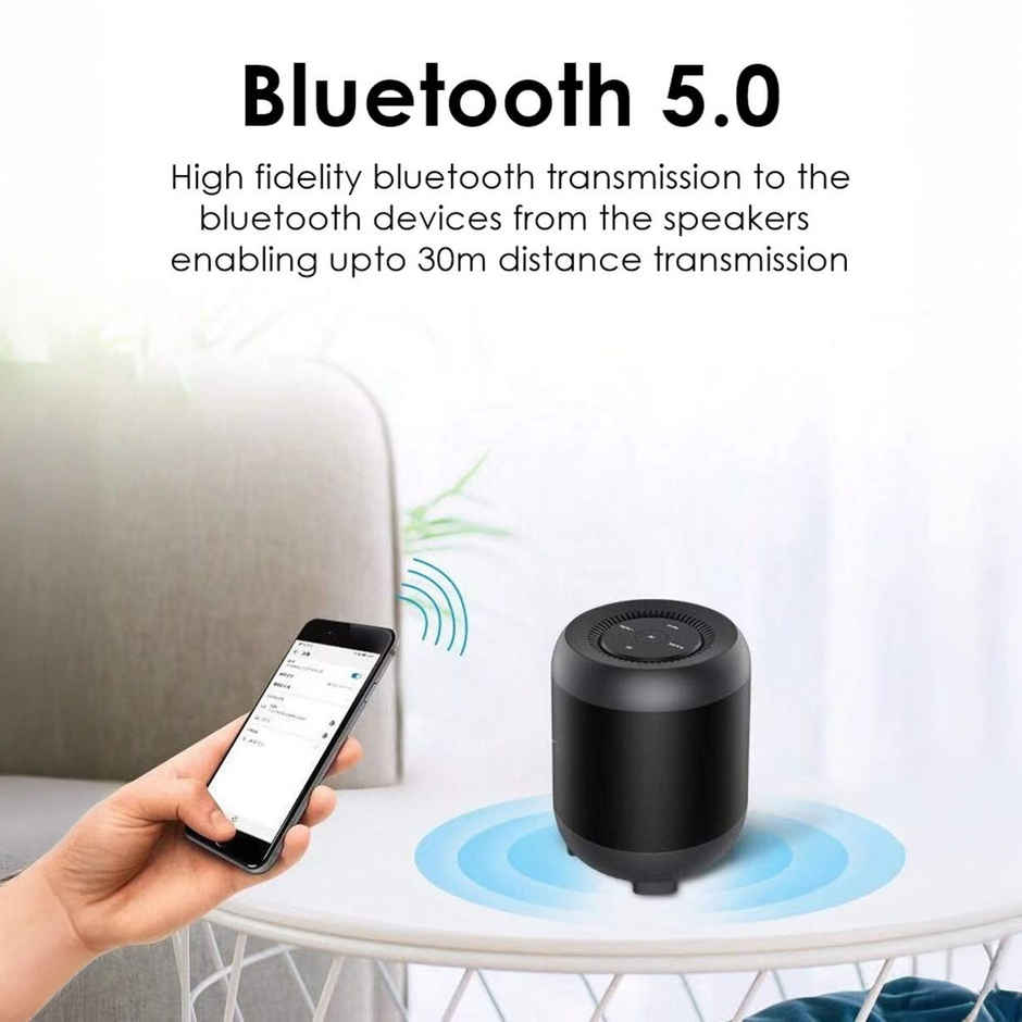 Sounce Clavier Atom SuperBass 5 W Bluetooth Speaker HD Sound | Black