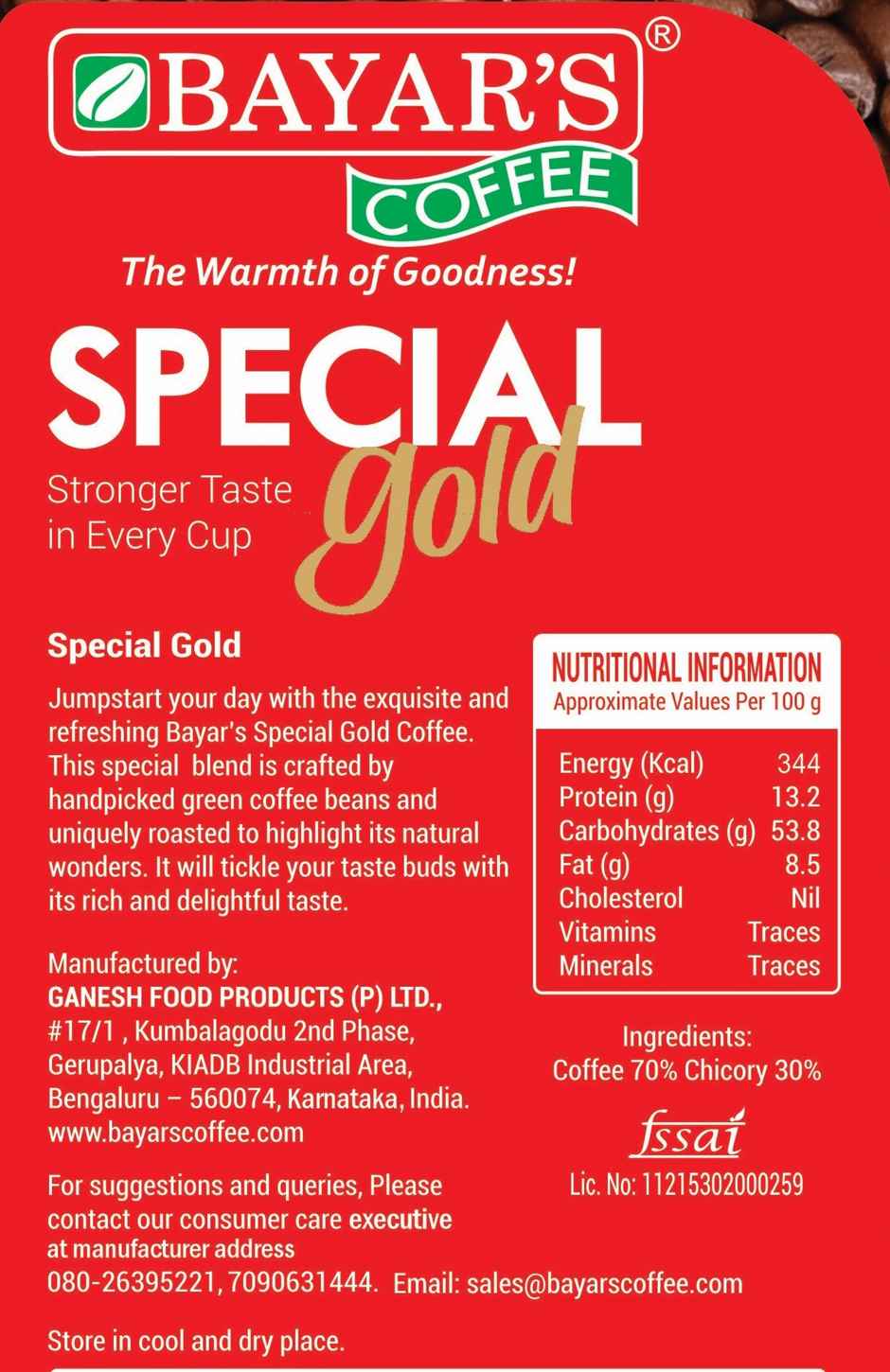 Bayar's Special Gold Filter Coffee Coffee