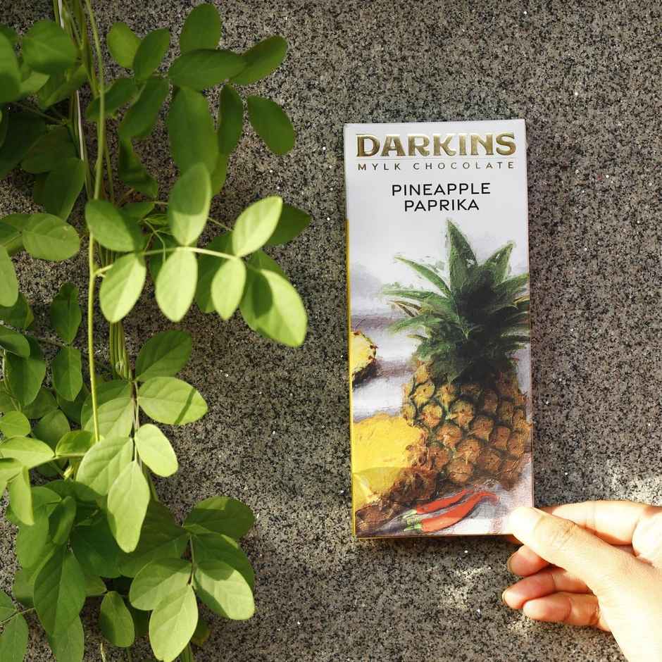 Darkins Indian Artisanal Pineapple Paprika Chocolate | Vegan Mylk