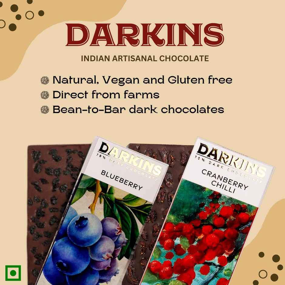 Darkins Indian Artisanal Pineapple Paprika Chocolate | Vegan Mylk