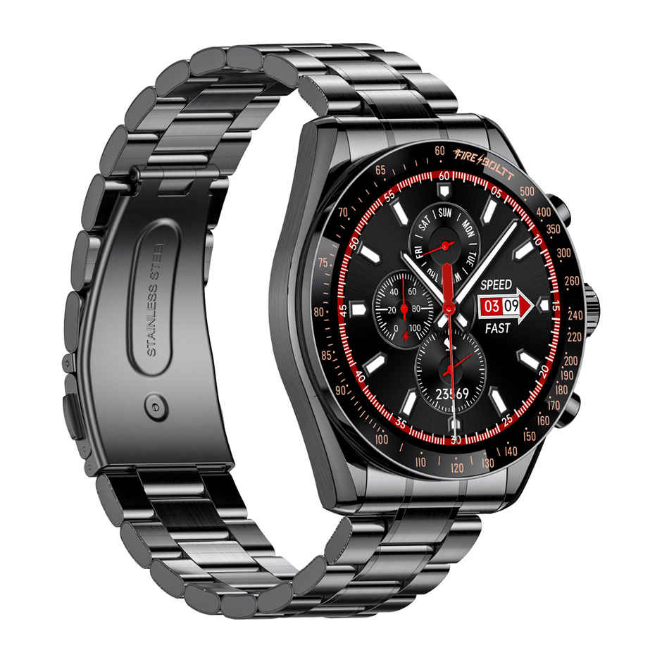 Fire-Boltt Moonwatch Smartwatch | 1.43" AMOLED Display | BT Calling - Black