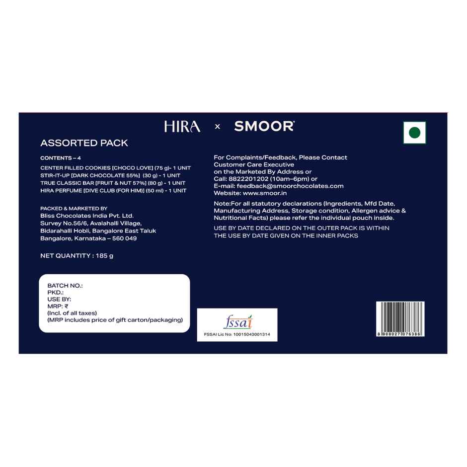 SMOOR x HIRA Perfume Gift (50ml) | Chocolate & Dive Club Fragrance for Men