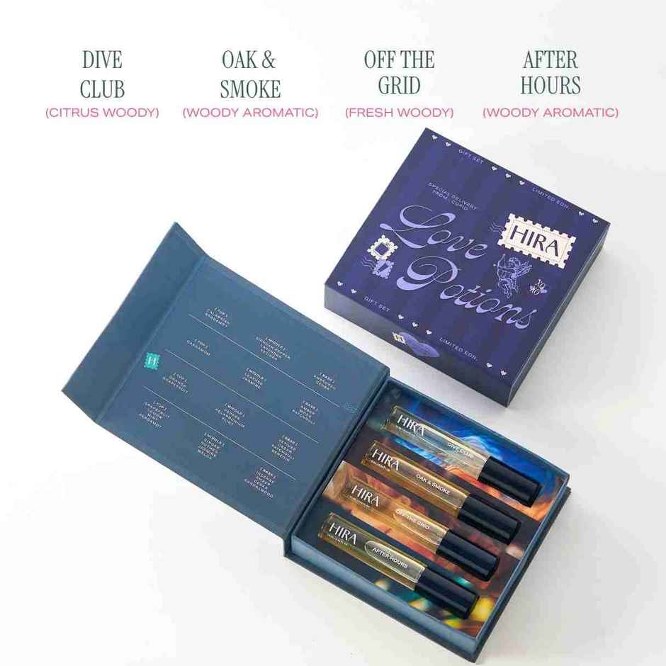 HIRA Perfume Gift Set (10ml X 4) for Men | Long Lasting Luxury Fragrance