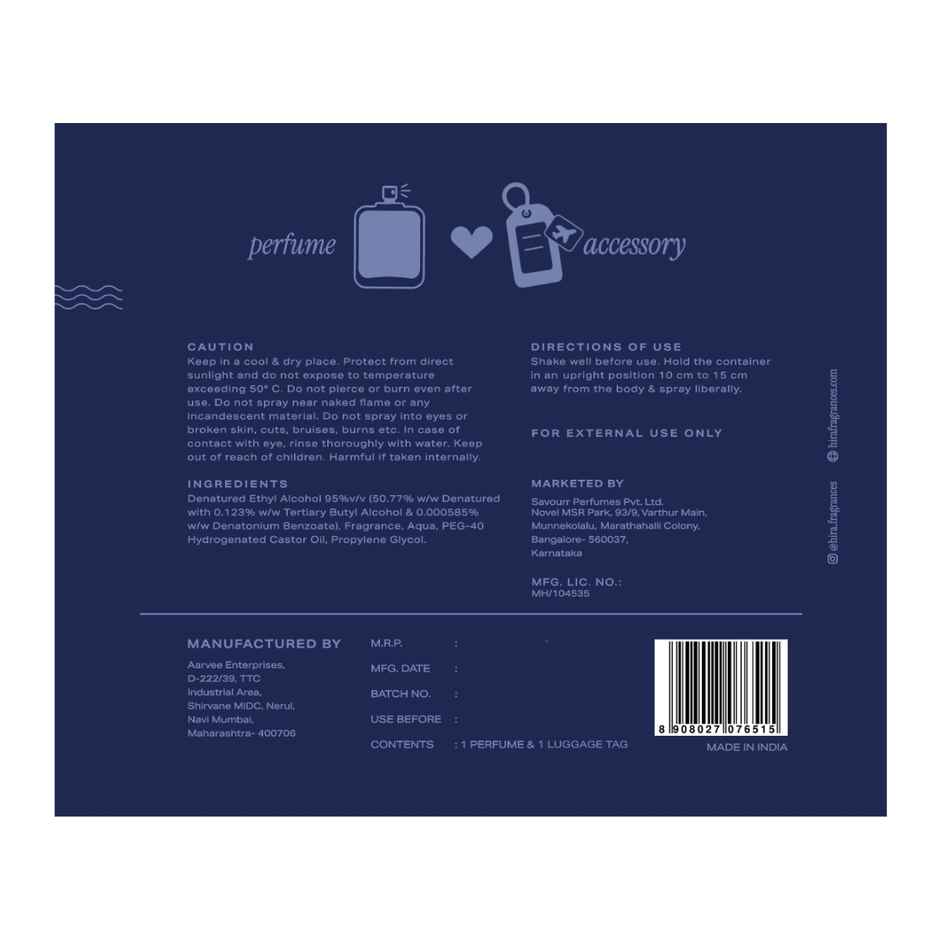 HIRA Perfume Gift Set (50ml) for Men | Oak & Smoke Long Lasting Fragrance with Travel Pack