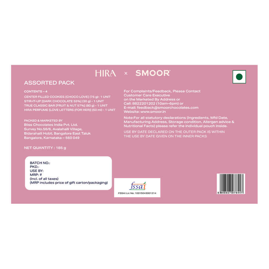 HIRA x SMOOR Premium Chocolate Gift for Her - Love Letters