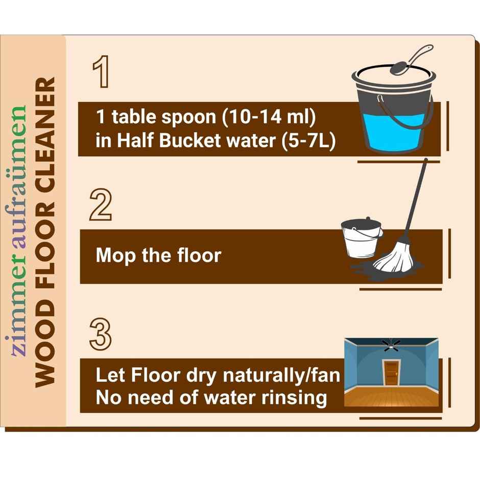 Zimmer Aufraumen Wood Floor Cleaner Liquid | Concentrated