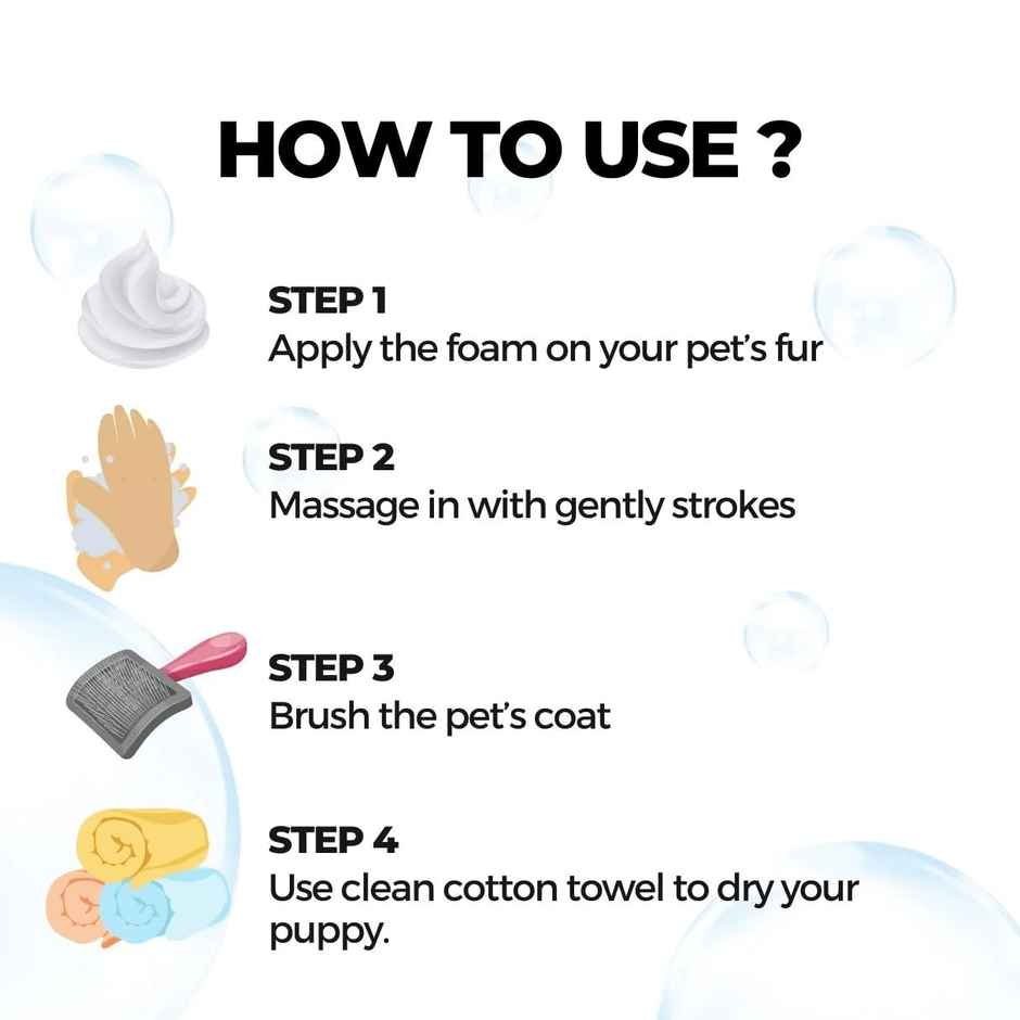 Moe Puppy Rinse Free Dry Shampoo