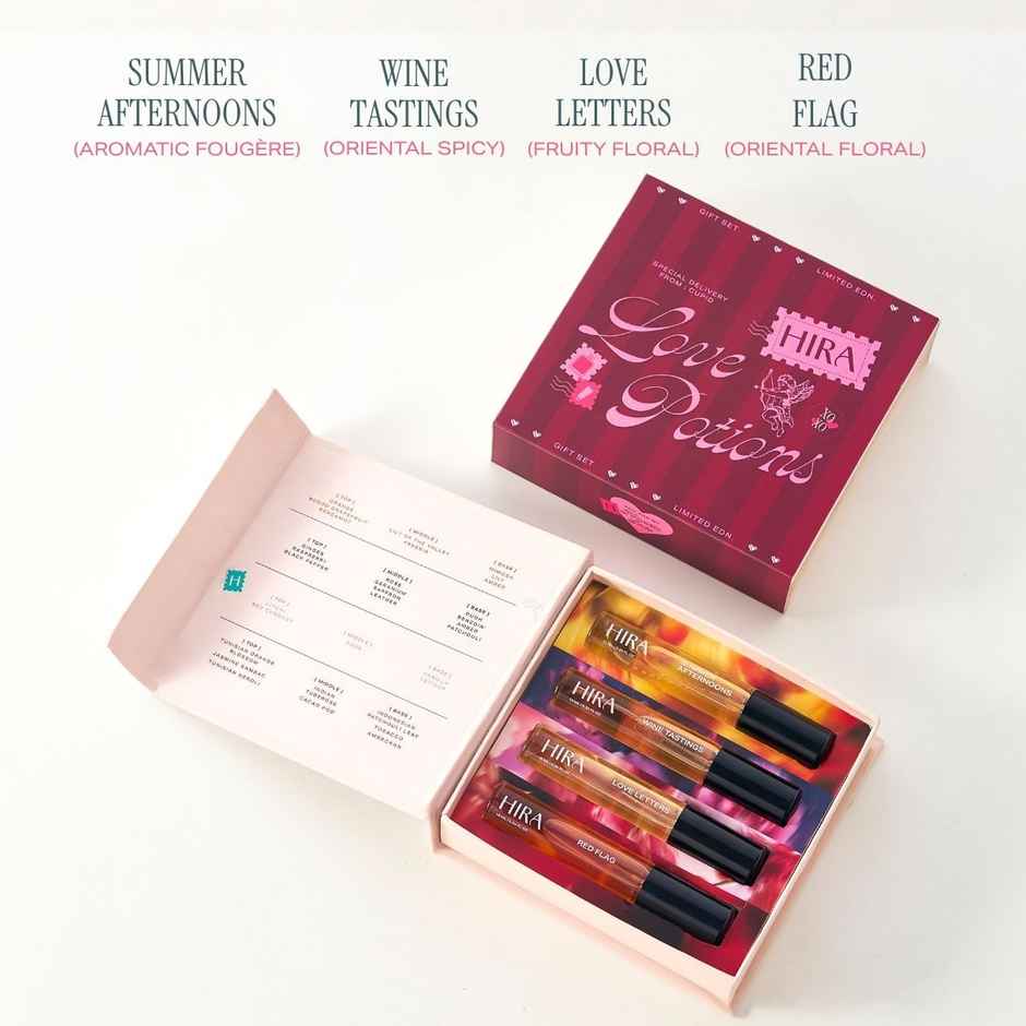 HIRA Perfume Gift Set (10ml X 4) | Long Lasting Luxury Fragrance for Women