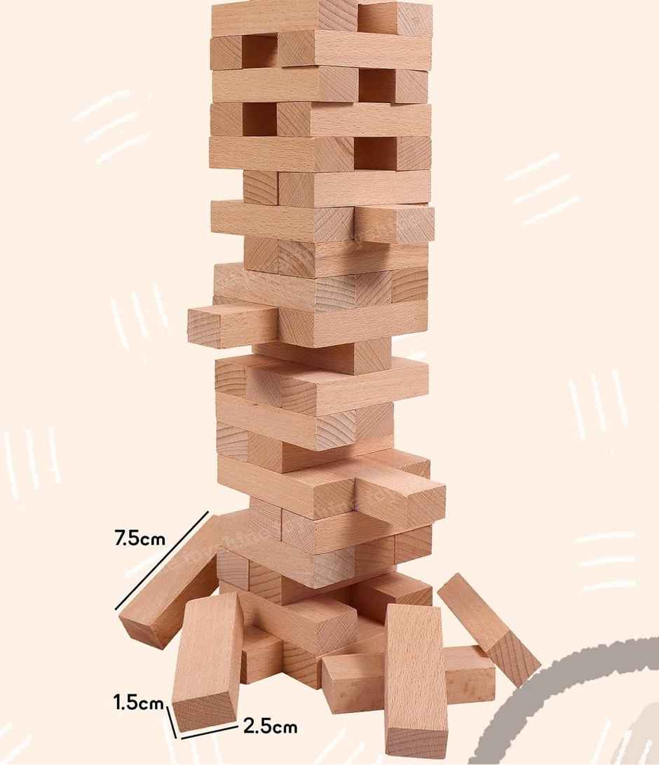 Abk Wooden Tumbling Tower - Stacking Toys