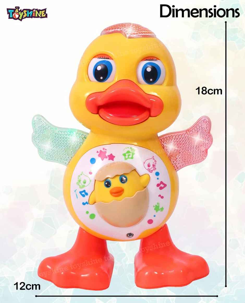 Toyshine Dancing Duck With Music Flashing Lights And Real Dancing Action