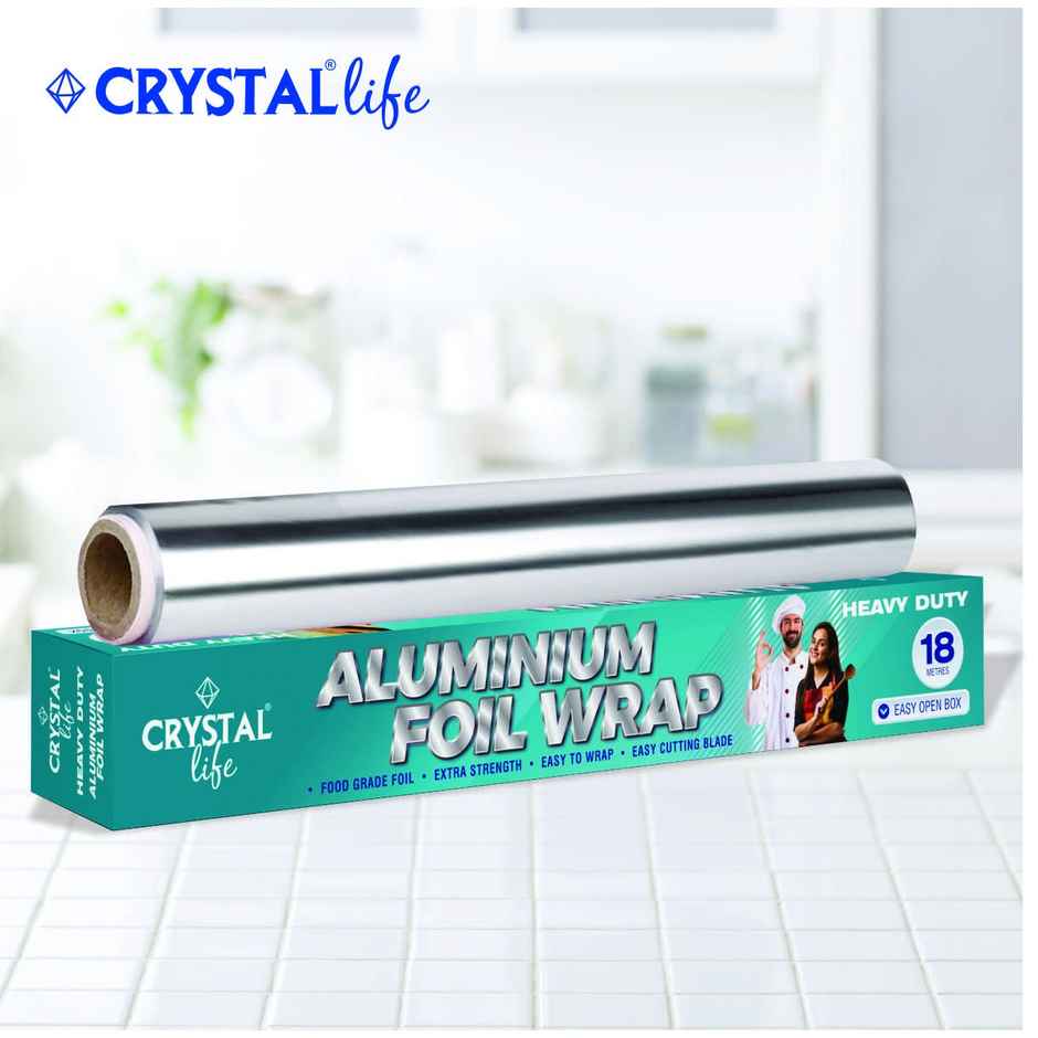 Crystal Life Aluminium Foil Wrap | 18 Meter | 11 Mic