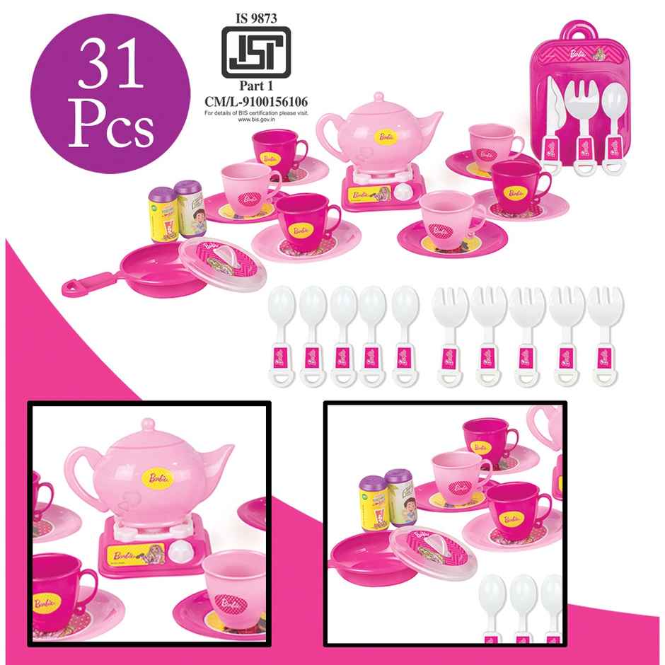 Itoys Tea Party Set Box- Barbie(Colour May Vary)