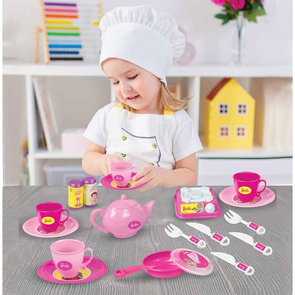 Itoys Tea Party Set Box- Barbie(Colour May Vary)