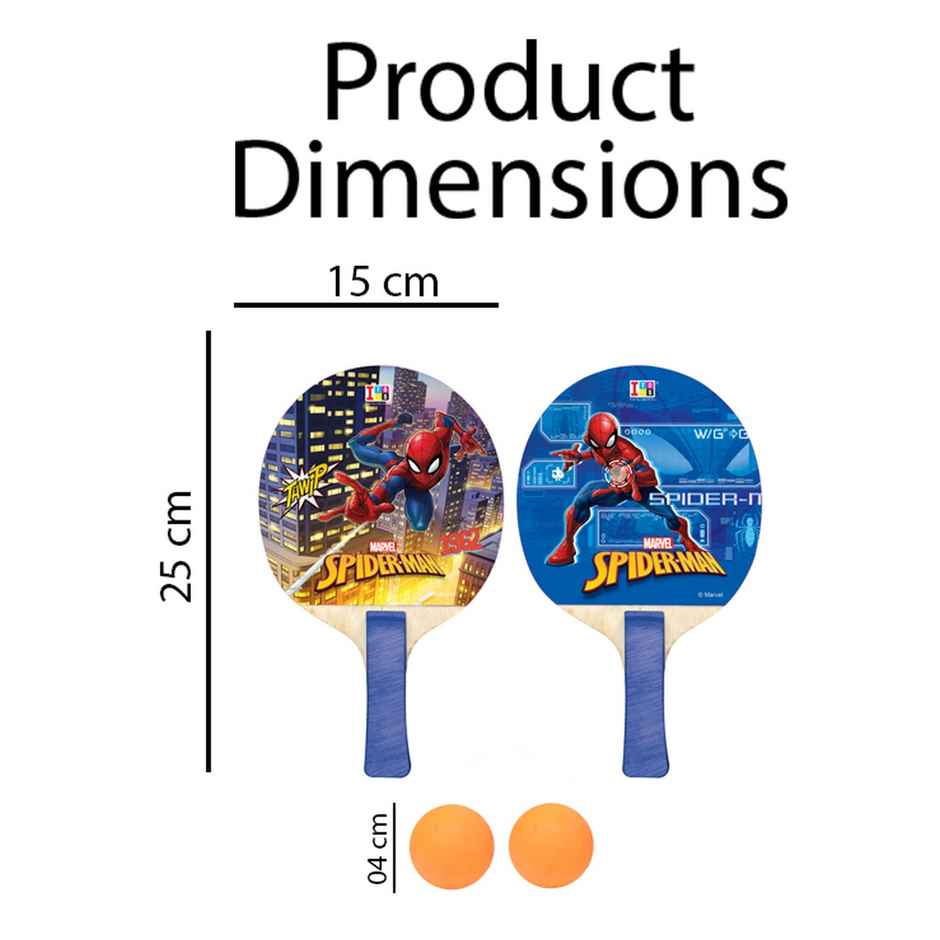 Itoys Table Tennis Ping Pong-spiderman (Colour May Vary)
