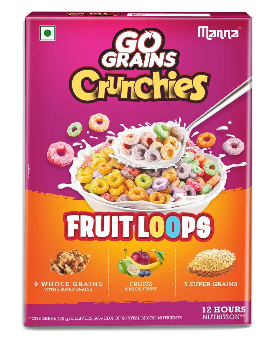 Manna Go Grains Crunchies - Fruit Loops