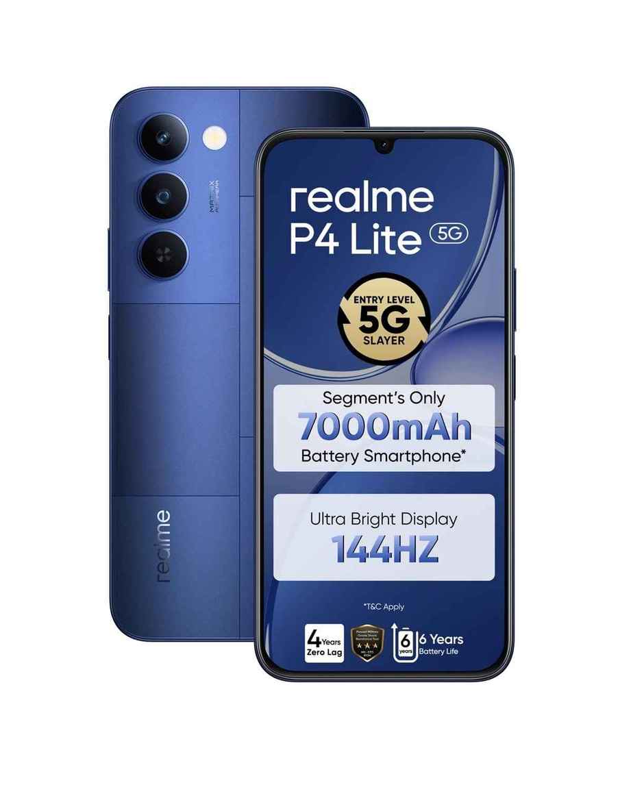 Realme P4 Lite 5G | 6GB RAM | 128GB Storage | Mosaic Blue