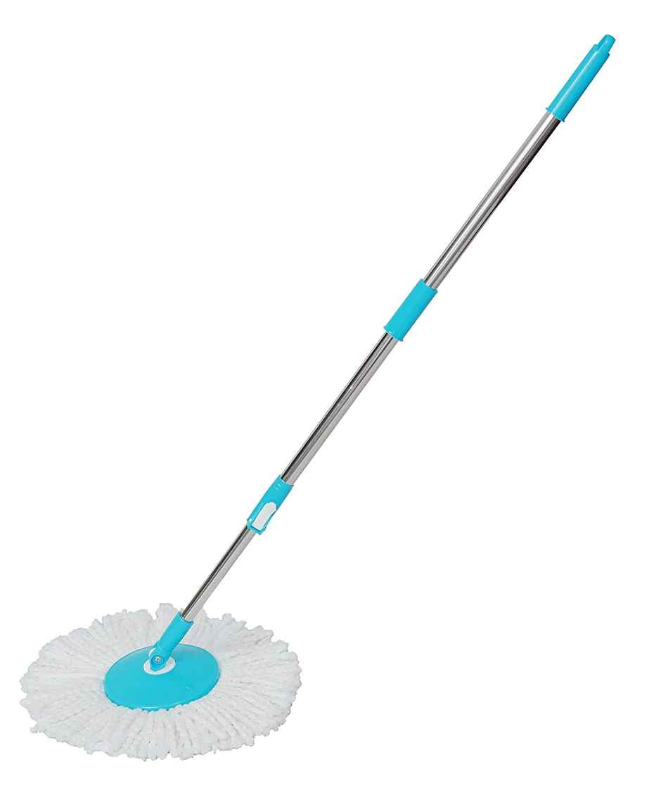 Esquire 360 Bucket Spin Mop Stick With Microfiber Refill | Blue Color