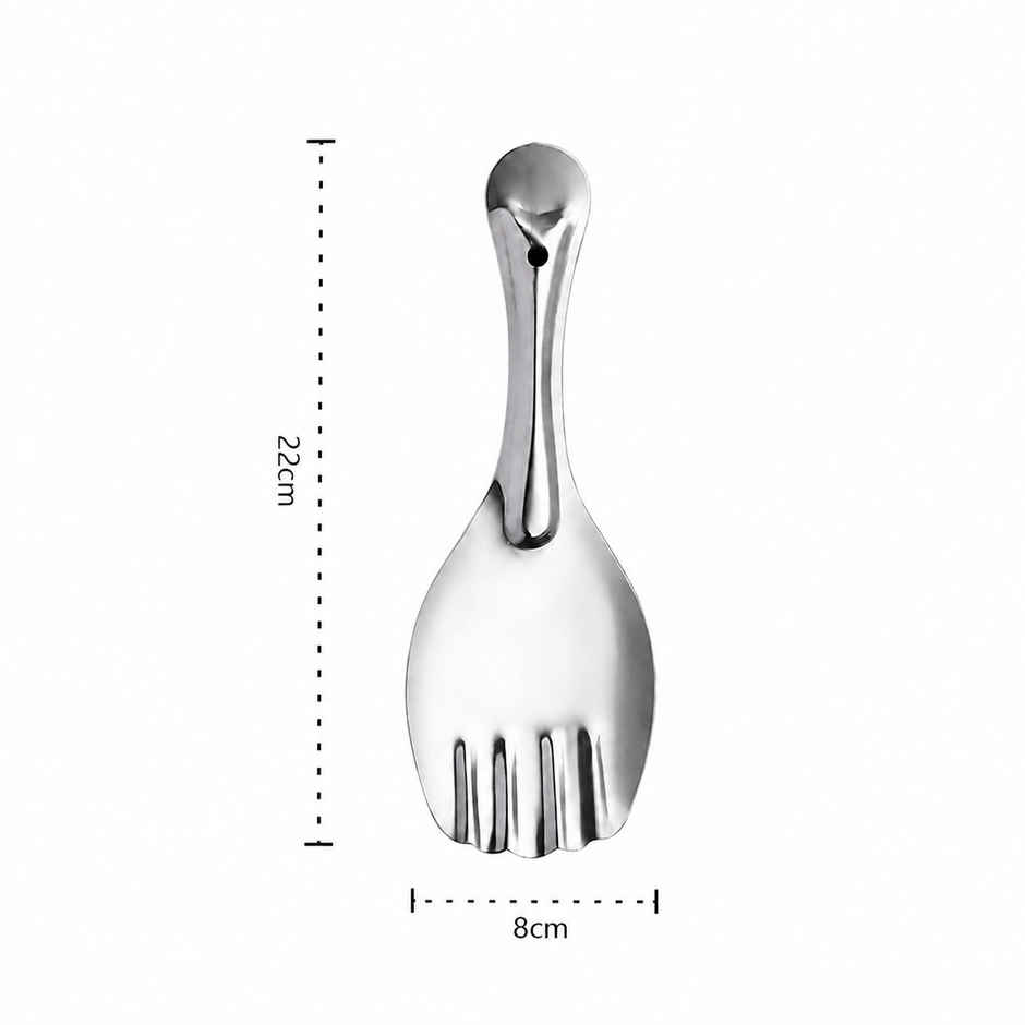 Petals Stainless Steel Cooking/Serving/Spoon Spatula - Rice Server