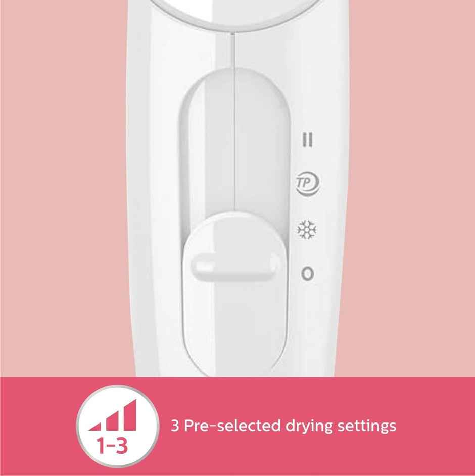 Philips Hair Dryer | Quick, Gentle Drying with ThermoProtect, 3 Heat & Cool Air Settings | HP8120/00