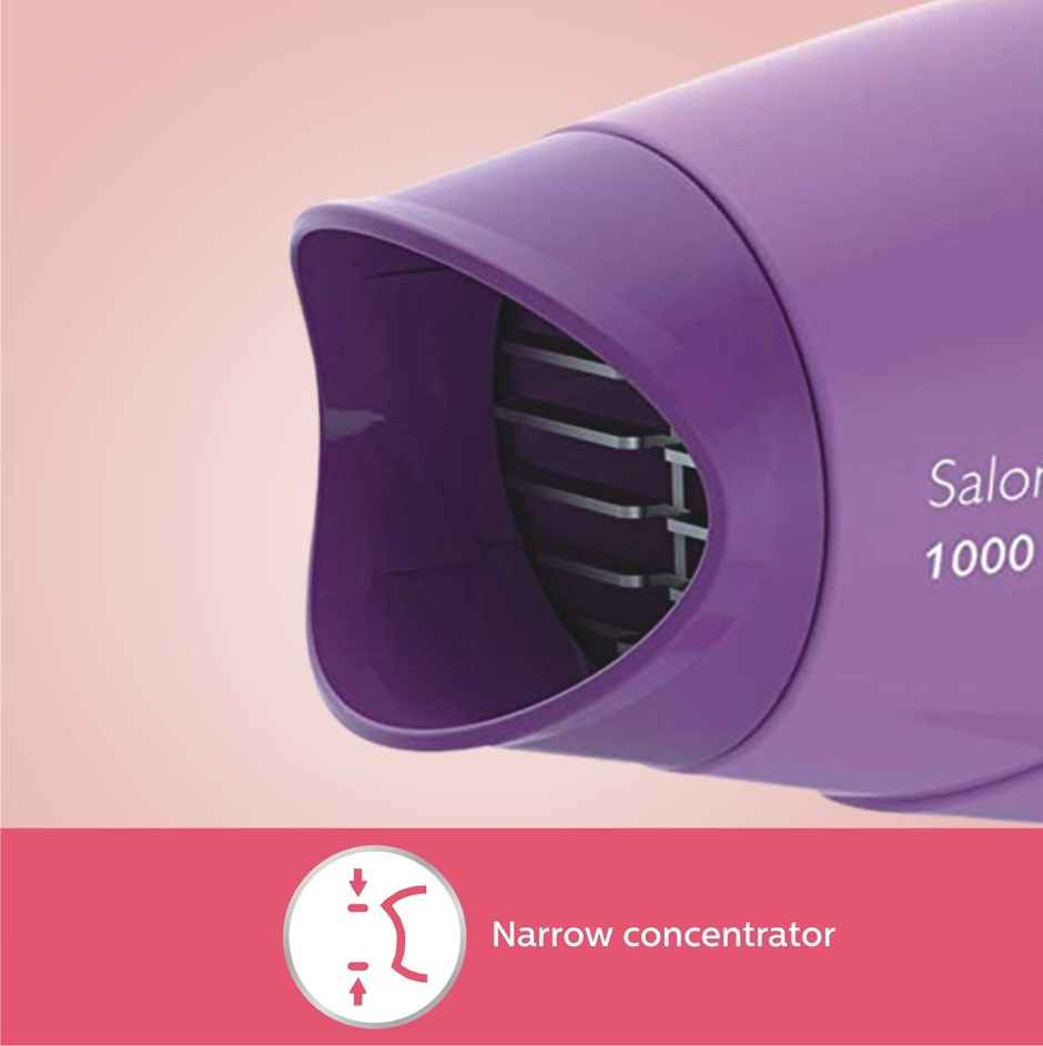 Philips HP8100/46 1000 W Corded Hair Dryer - Advanced Concentrator Technology | Quick-Heat Head