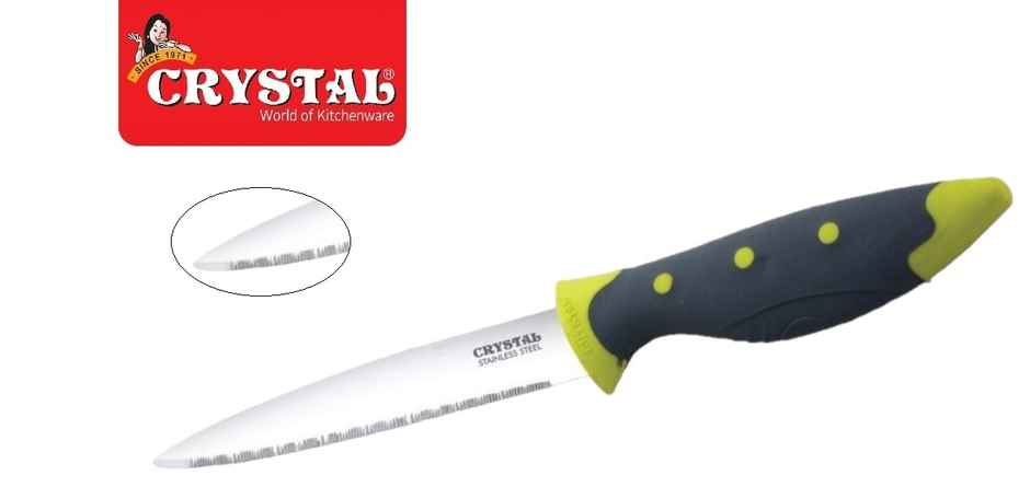 Crystal - Cl414 Stainless Steel Utility Knife, Multicolour