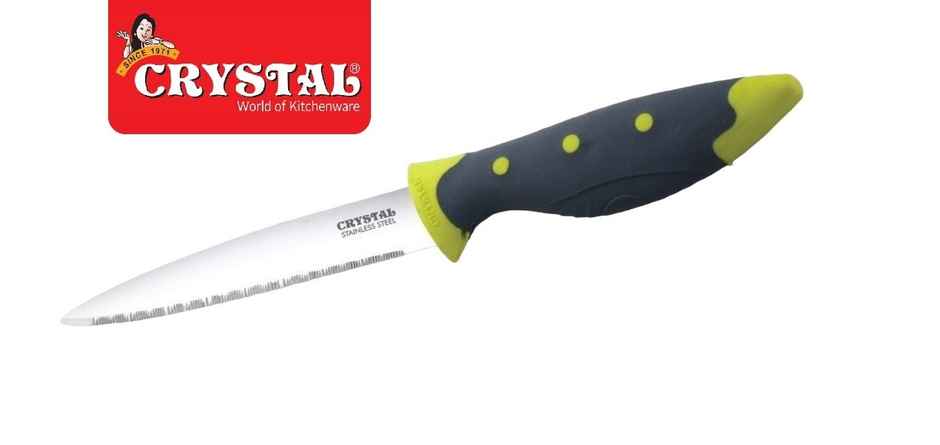 Crystal - Cl414 Stainless Steel Utility Knife, Multicolour