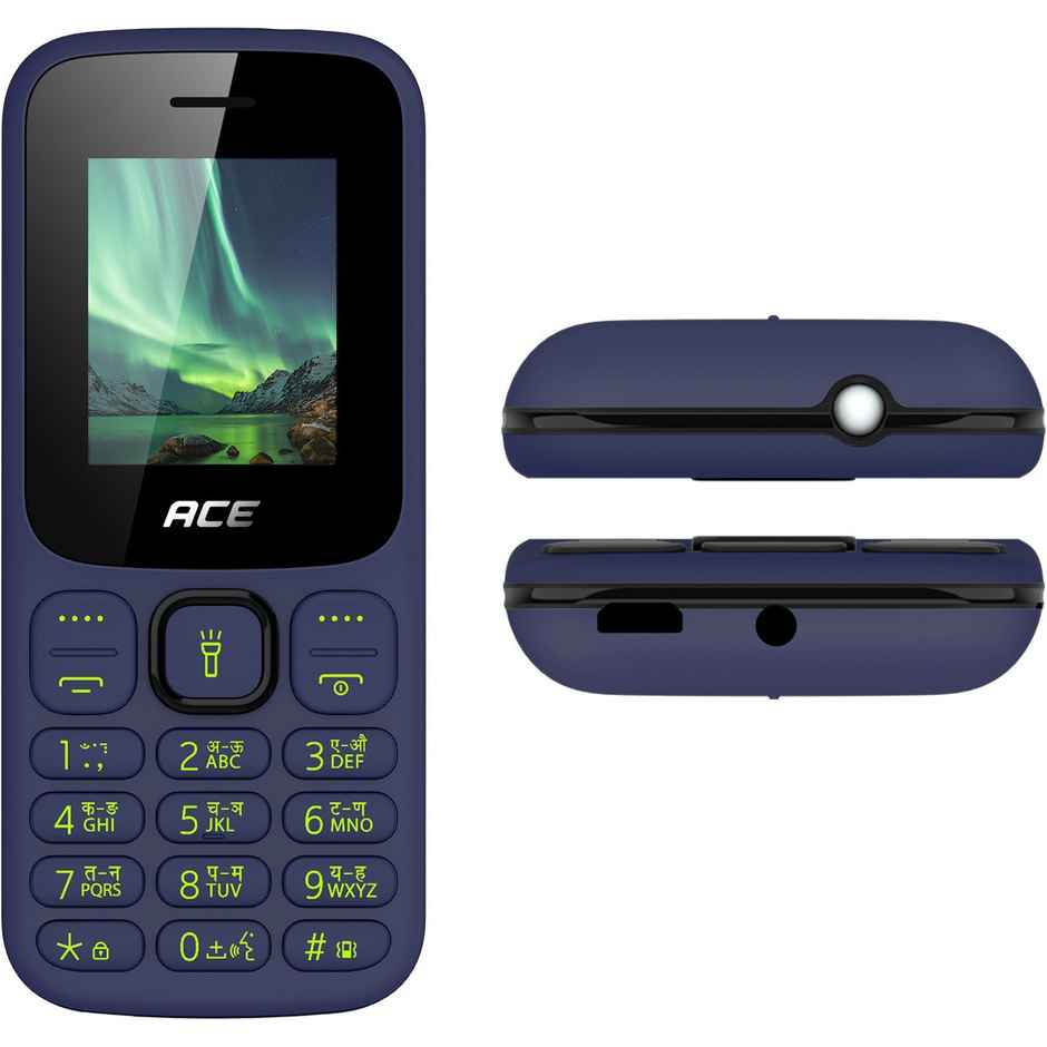 itel Ace 3 Shine Keypad Mobile | 1.8" Display | 1000 mAh Battery | Deep Blue