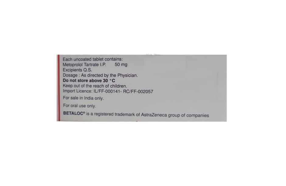 Betaloc 50mg Tablet