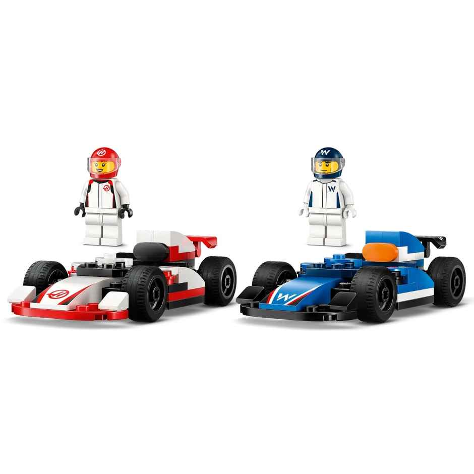 LEGO City F1 Williams Racing and Haas F1 Race Cars Vehicle Toy Set 60464 Building Blocks Toys