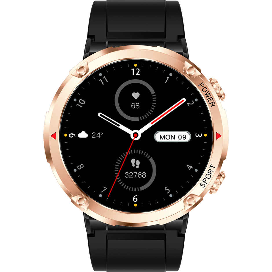 Fire-Boltt Sphere Smartwatch | 1.6" Display | BT Calling - Gold Black