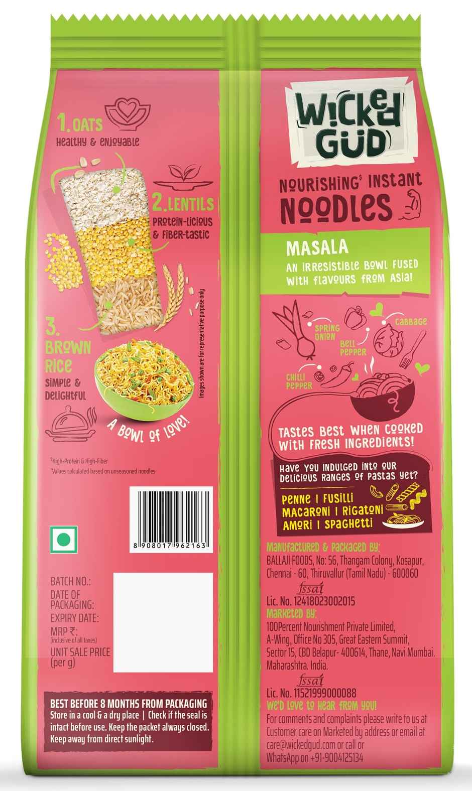 Wickedgud Masala Instant Noodles