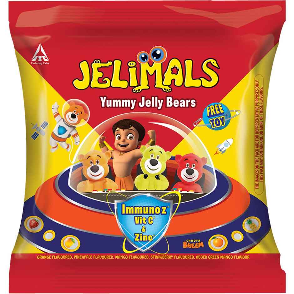 Jelimals Space Adventure Pack with Immunoz and Assorted Flavours, Multiple Shape Jellies