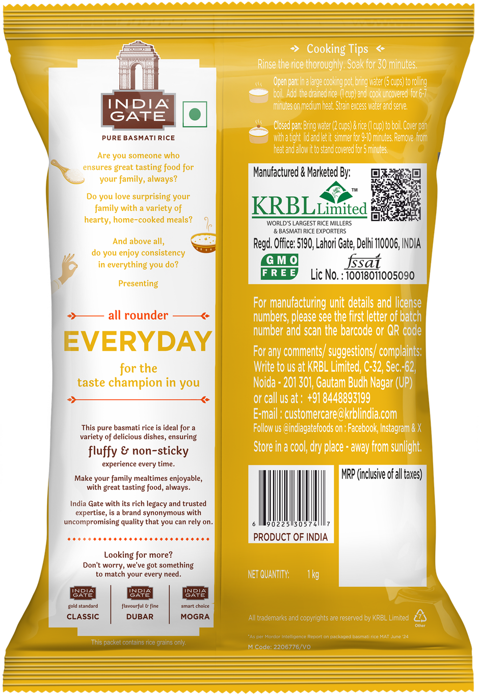 India Gate Everyday Basmati Rice | Medium Grain