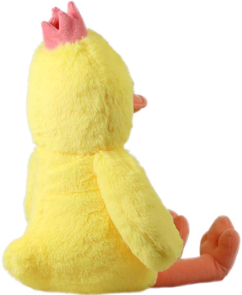 Mirada 35Cm Floppy Duck With Crown - Yellow