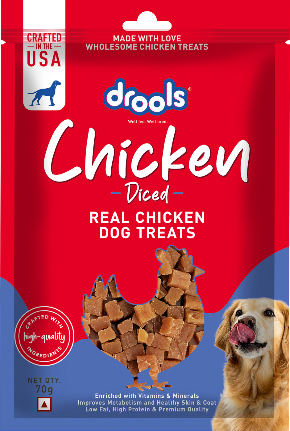 Drools Chicken Diced Dog Treats | Best For Training & Bonding | For Puppy & Adult
