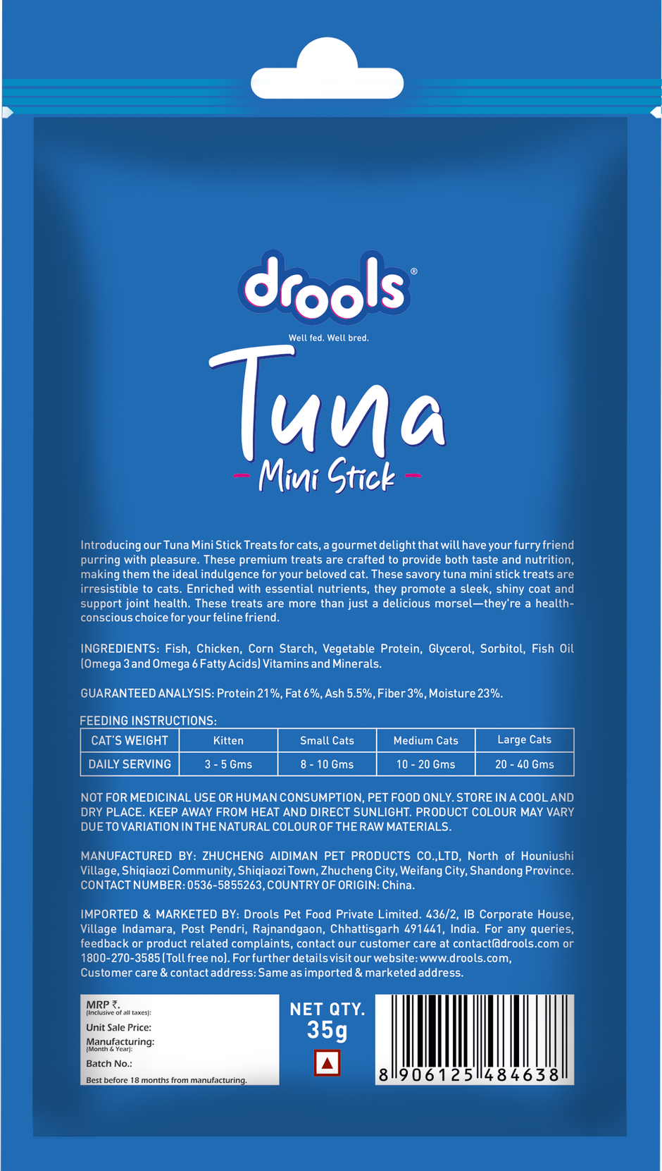 Drools Tuna Mini Sticks Cat Treats