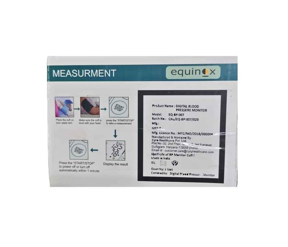 Equinox EQ-BP-007 Digital BP Monitor