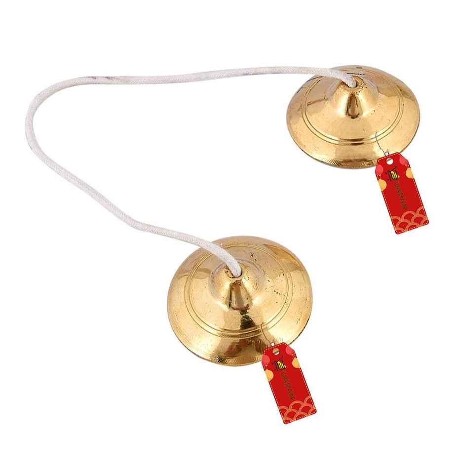 Uapan Brass Manjeera Hand Cymbal Pair 3 Inches