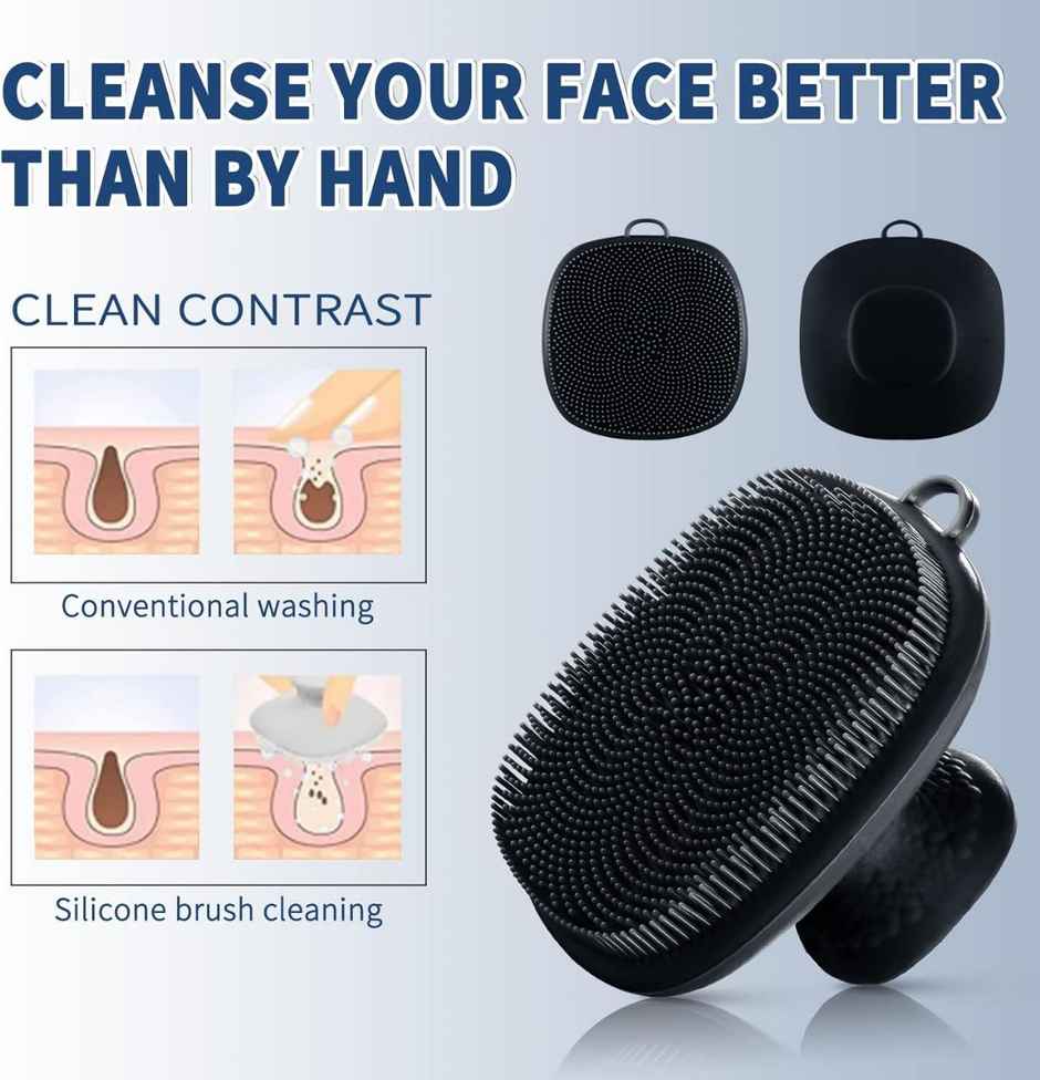 Beautiliss Silicone Face Scrubber For Soft Exfoliating Cleansing And Massaging Tool